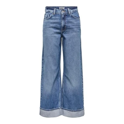 Abbildung von ONLY MIT Weitem Onlhope Aille Weiter Flared Jeans, Damen, Größe: 29x32, Medium blue denim