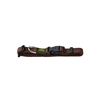 Abbildung von HUNTER VARIO BASIC Hundehalsung, Hundehalsband, robust, geschmeidig, Klickverschluss, M/2,0, braun