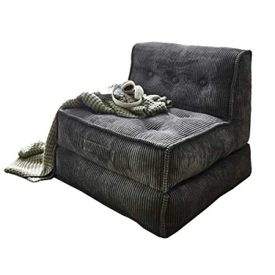 Abbildung von Atlantic Home Collection PIA Sofabett, grau, XL Sessel, 83x95x77 cm (BxTxH)