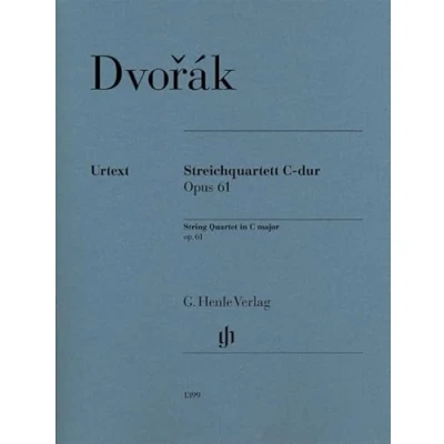 Abbildung von Streichquartett C dur op. 61, Stimmen: Besetzung: Streichquartette (G. Henle Urtext Ausgabe)