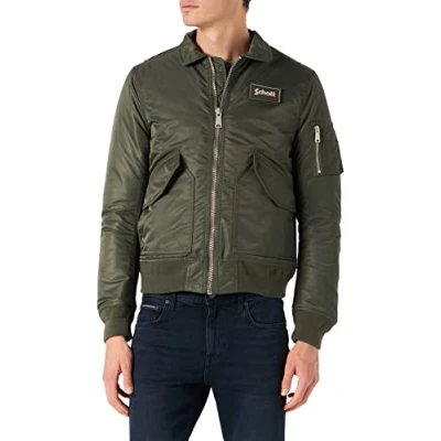 Abbildung von Schott Bomberjacke, Herren, Größe: Medium, Sage kaki