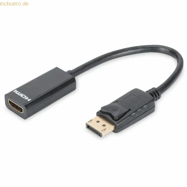 Abbildung von Assmann DIGITUS DisplayPort Adapterkabel Typ A St/Bu, 0.15m
