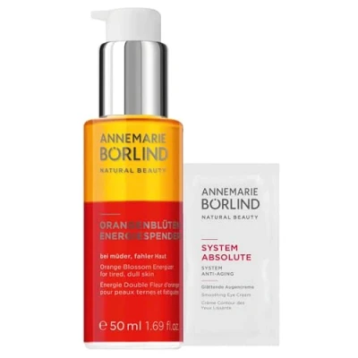 Abbildung von ANNEMARIE BÖRLIND ORANGENBLÜTEN ENERGIESPENDER (50ml) + Gratis SYSTEM ABSOLUTE Glättende Augencreme im Sachet Bei Müder Und Fahler Haut 2 Phasen Pflege Für Vitalität Spannkraft
