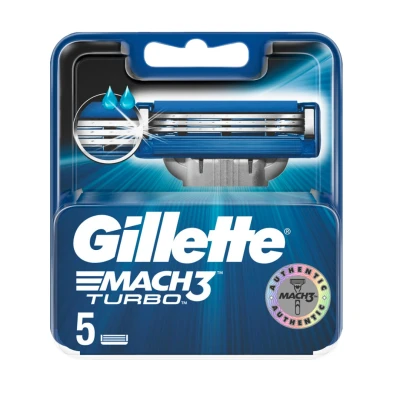 Abbildung von Gillette Mach3 Turbo Men’s Razor Blades 5 St.
