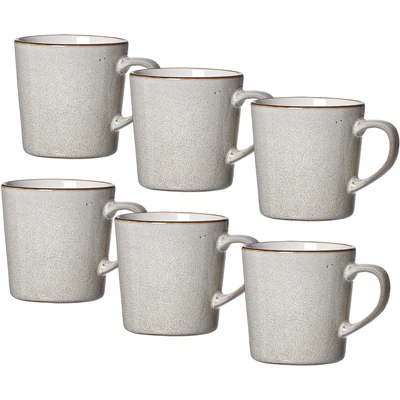 Abbildung von Ritzenhoff &amp; Breker Becher &quot;Visby,&quot;, (Set, 6 tlg., Kaffeebecher (400 ml, 9 cm Durchmesser, hoch), Steinzeug, handveredelt, jedes Stück ein Unikat, 400 ml. teilig