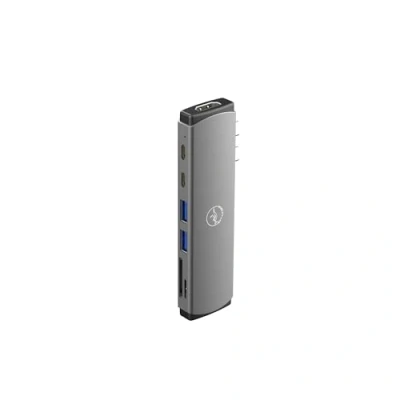 Abbildung von Mobility Lab USB C Hub Adapter 7 in 2 100W HDMI, Anschlüsse, 3.0 Ports, SD Kartenleser und Micro Super schnelle Datenübertragung HDMI 4K MacOS Kompatibilität