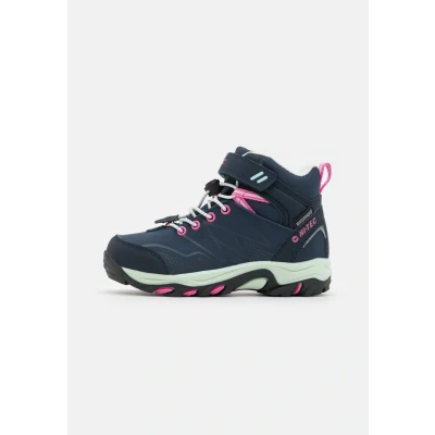 Abbildung von HI TEC Blackout MID WP Unisex Hikingschuh für Kinder, Größe: 38, Light navy/light mint/light fuchsia Textil/synthetik