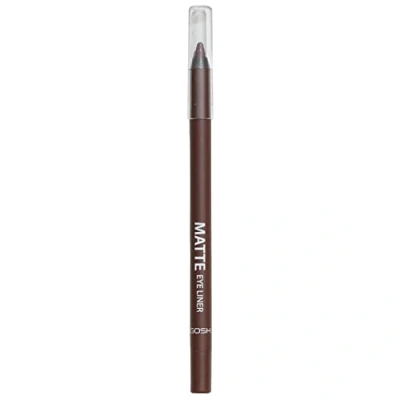 Abbildung von GOSH Matte Eyeliner in intensivem Schwarz I cremig weiche Textur für einfaches Auftragen hohe Deckkraft, ideal Smokey Eyes perfekt zu Maskara vegan &amp; parfümfrei 015 Mahogany