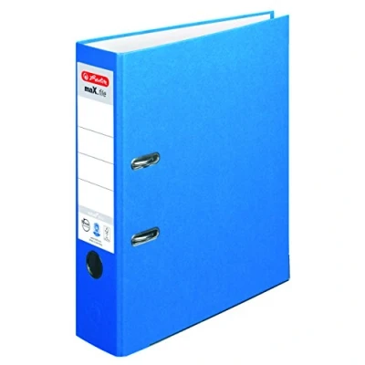 Abbildung von herlitz Ordner Rückenbreite 8 cm DIN A4 Karton blau