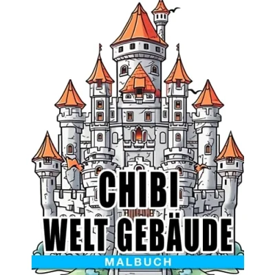 Abbildung von Chibi Welt Gebäude: Ein Themen Malbuch für neugierige Kinder Lernen, Ausmalen und Entdecken