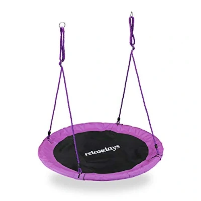 Abbildung von relaxdays Nestschaukel 110 cm, Lila