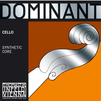 Abbildung von Thomastik Einzelsaite für Cello 4/4 Dominant A Saite Nylonkern, Chrom umsponnen, stark