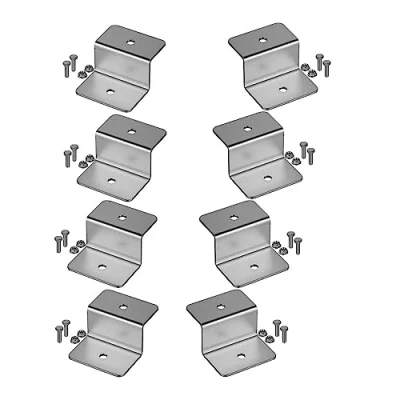 Abbildung von Avoltik Solarpanel Halterung 8 Stück in silber 50mm I hochwertige Z Winkel Halterungen aus robustem Aluminium PV Modul inkl Schrauben &amp; Muttern witterungsbeständige Solarmodul