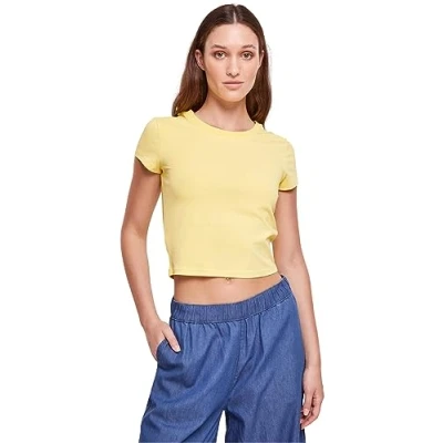 Abbildung von Urban Classics Stretch Jersey Cropped TEE Tshirt basic, Damen, Größe: 4XL, Vintagesun