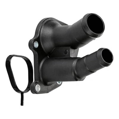 Abbildung von Kühlmittelflansch Thermostat von f.becker_line mit Dichtung (130710001) Flansch Kühlung Kühlwasserflansch, Wasserflansch