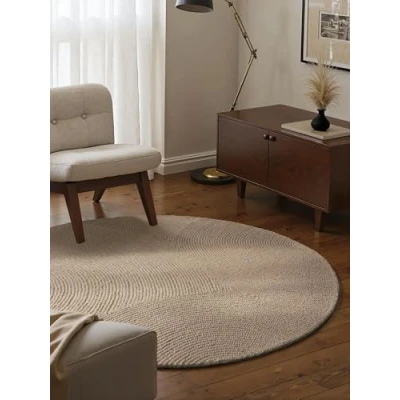 Abbildung von HANSE Home Wollteppich &quot;Eleni&quot;, rechteckig, 18 mm Höhe, Handgetuftet, Wolle, Natur, Wohnzimmer, Schlafzimmer, Skandi, Hygge