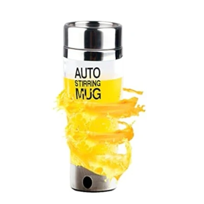 Abbildung von Mengshen Selbstrührende Tasse Becher Transparent Self Stirring Coffee Mug Tragbare Mehrzweck Mixer Auto mischen Kaffee Tee Protein Shaker Doppel isoliert elektrische perfekte Geschenk, A037