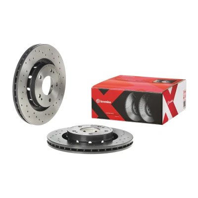 Abbildung von BREMBO 09.A738.1X Bremsscheibe 294 24 5 gelocht/innenbel. beschichtet MITSUBISHI: Outlander 3, 2 SUV, Lancer 8 Limousine