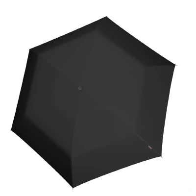 Abbildung von Knirps Taschenschirm Ultra U.200 Medium Duomatic Auf Zu Automatik Sturmfest Windproof Schwarz
