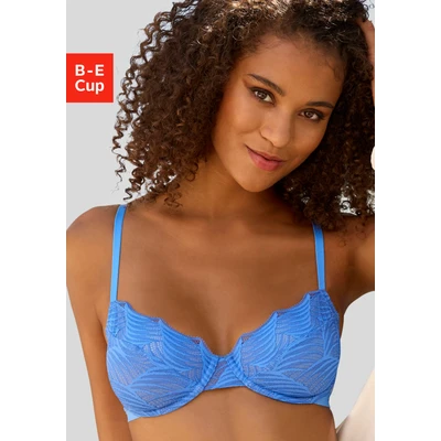 Abbildung von Lascana Triangel BH, Damen, Größe: 70B, Blau