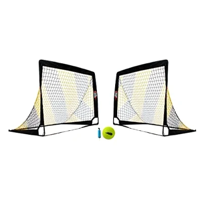 Abbildung von POWERSHOT® 2er Set POP UP Tore 2 Größen mit Ball und Pumpe inkl. (2,2 x 1,5m)