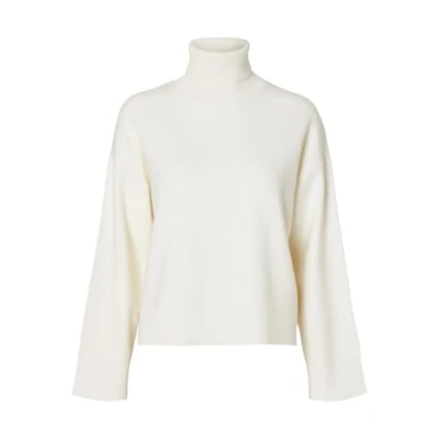 Abbildung von SELECTED FEMME Damen SLFKAMMA LS Knit ROLL Neck NOOS Strickpullover, Birch, Small