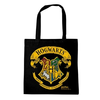 Abbildung von LOGOSHIRT Henkeltasche &quot;Baumwolltasche Harry Potter Hogwarts&quot;, mit auffälligem Wappen Print