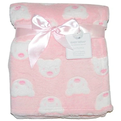 Abbildung von Babydecke für Kinderwagen, Babybett, Babykörbchen, Jungen und Mädchen, Teddybär