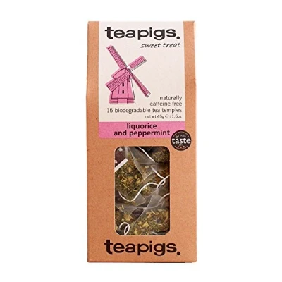 Abbildung von Teapigs Liquorice Peppermint Tea 15 Teabags (Pack Of 2, Total 30 Teabags)