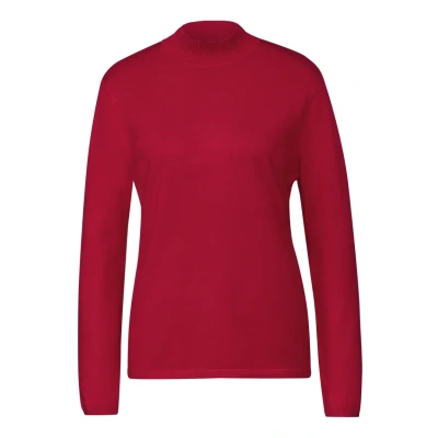 Abbildung von Street One Rollkragen Strickpullover, Damen, Größe: 34, Rot