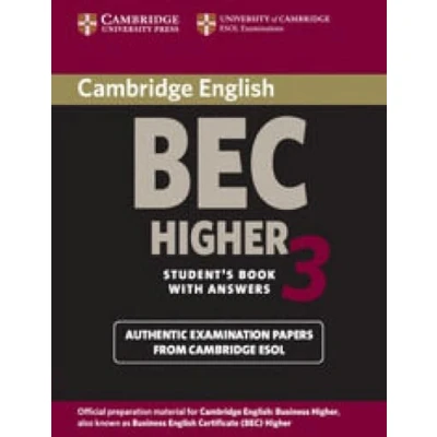 Abbildung von Cambridge Bec Higher 3: Examination Papers from University of ESOL Examinations: English for Speakers Other Languages (Bec Practice Tests)