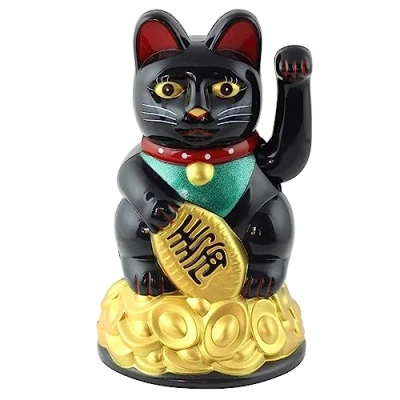 Abbildung von Freak Scene Superfreak Glückskatze Maneki Neko Winkekatze 11 cm schwarz