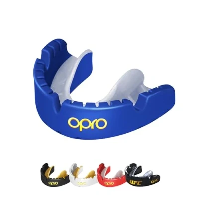 Abbildung von Opro Gold Zahnspange Schwarz/gold Erwachsene V2