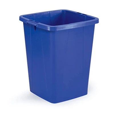Abbildung von Durable Durabin Abfalleimer / Wertstofftonne 90 Liter, lebensmittelecht, mit Tragegriffen, blau, 1800474040