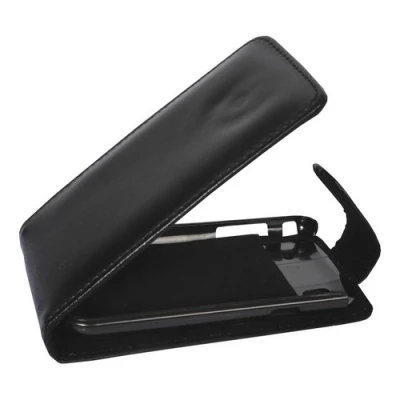 Abbildung von Mobilfunk Krause Flip Case Etui Handytasche Tasche Hülle für Samsung GT I9000 / (Schwarz)