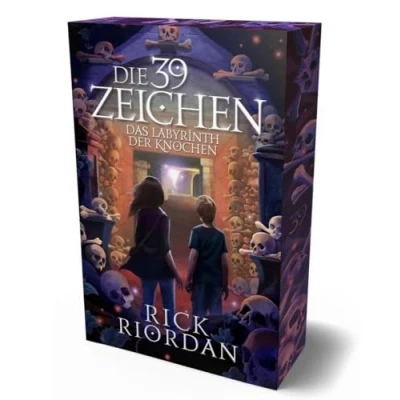 Abbildung von Die 39 Zeichen Band 1: Das Labyrinth der Knochen: Ein spannendes Abenteuer des Bestseller Autors Rick Riordan farbiger Buchschnitt in limitierter Auflage (1)