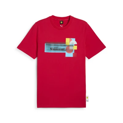 Abbildung von Puma Scuderia Ferrari HP Race Graphic T Shirt 1 Herren Mit Plain Rosso Corsa Größe: 4XL