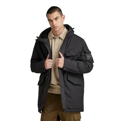 Abbildung von G Star Vodan Parka Wintermantel, Herren, Größe: Large, Dark black