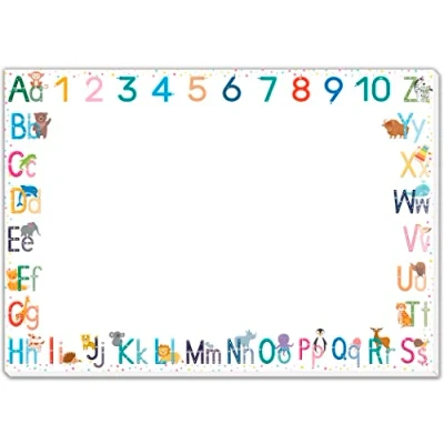 Abbildung von blaash® ABC Schreibtischunterlage Papier DIN A3 für Kinder 25 Blatt Block mit viel Platz zum Malen, Schreiben oder Kritzeln Unterlage Schreibtisch Mädchen &amp; Jungen Tischunterlage