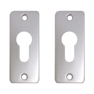 Abbildung von Zylinderrosette Aluminium viereckig pro Set