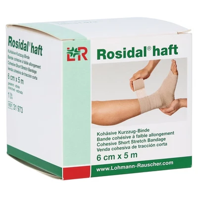 Abbildung von Rosidal haft Kompressionsbinde 6 cmx5 m 1 St