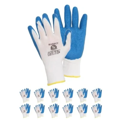 Abbildung von PROFITOOL 0XREK0235/L Schutzhandschuh weiß, Blau Nylon, PU (Polyurethan) L