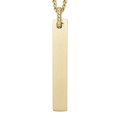 Abbildung von Fossil Halskette, Herren, Größe: One Size, Guld