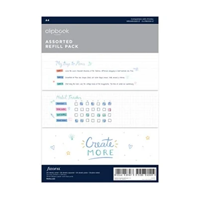 Abbildung von Filofax L346002 Sortiment Refill A4, 60 Blatt
