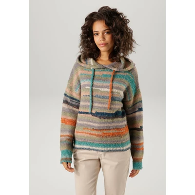 Abbildung von Aniston CASUAL Strickpullover, aus buntem Effektgarn jedes Teil ein Unikat NEUE KOLLEKTION