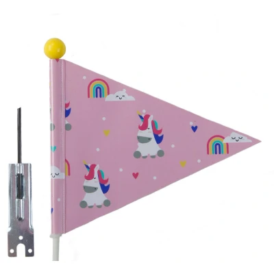 Abbildung von Sicherheitsfahne Pexkids Unicorn Rosa Mit Einhornaufdruck