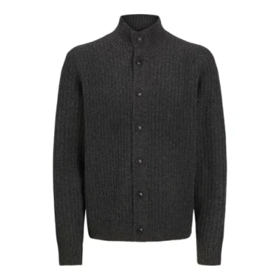 Abbildung von Jack &amp; Jones Premium Strickjacke, Herren, Größe: XL, Dark grey melange