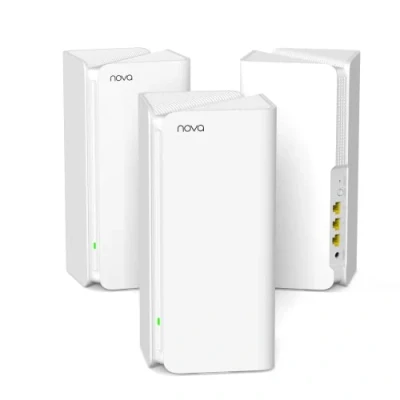 Abbildung von Tenda Nova MX15 Pro Mesh WLAN WiFi 6 System AX5400 Dualband System, empfohlen für Häuser Mit 4 Schlafzimmern, 9*Gigabit PortErsetzt Router &amp; RepeaterKompatibel Alexa, 3Pack