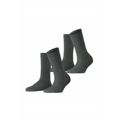 Abbildung von Esprit 2PACK Socken, Damen, Größe: 35 38, Anthra mel