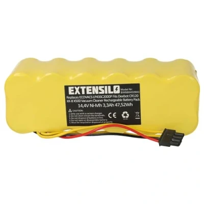 Abbildung von EXTENSILO 1x Akku kompatibel mit Haier SWR T321, T322, T325, T320 Staubsauger (3300 mAh, 14,4 V, NiMH)
